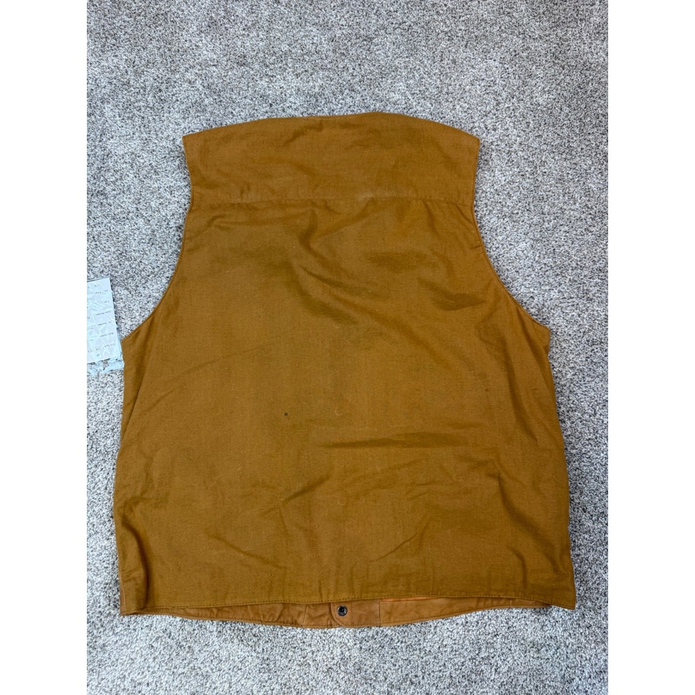 Orvis Mens Leather Sporting Field Vest Brown Suede M573 M - Picture 8 of 11